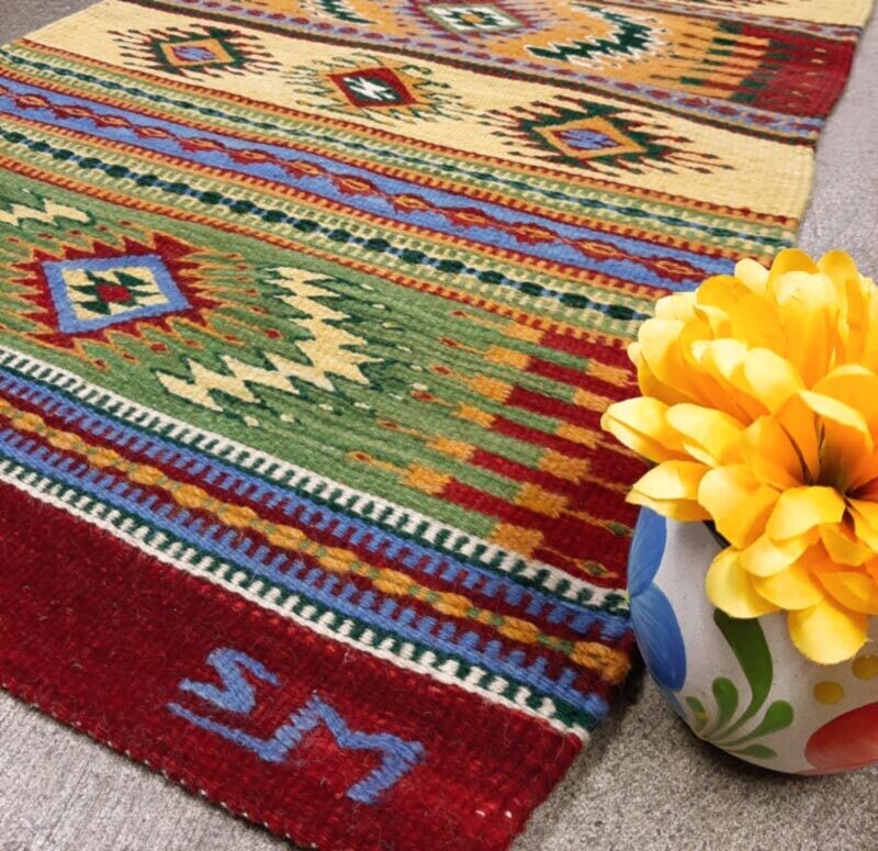 Handmade Tapete - Saltillo Style #1669, 2' x 3' Handmade Tapete - Saltillo Style #1669, 2' x 3'