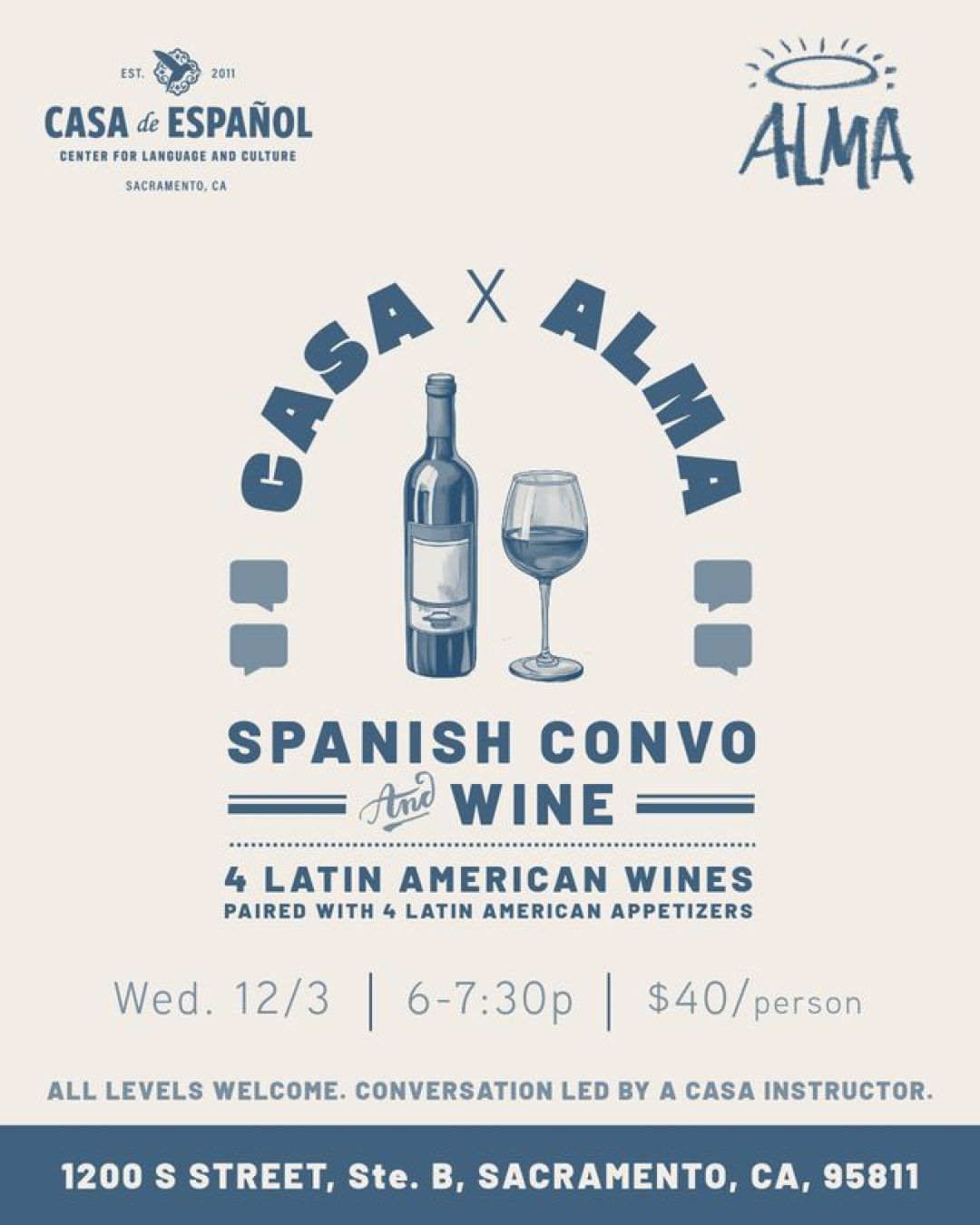 Spanish Convo & Wine at ALMA🍷🌮